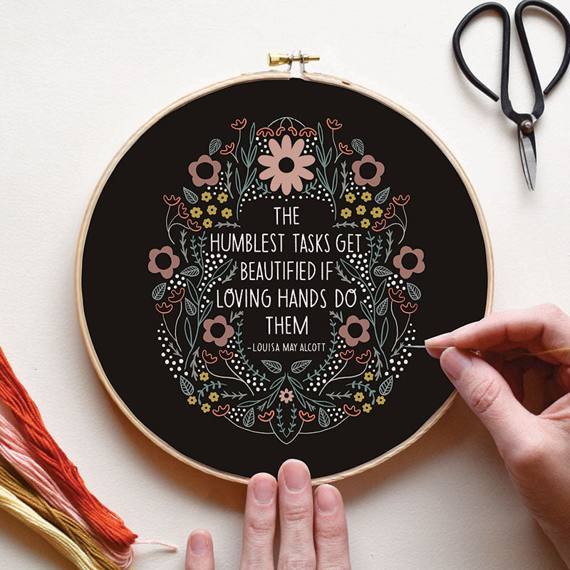 Embroidery Sampler Humblest Task