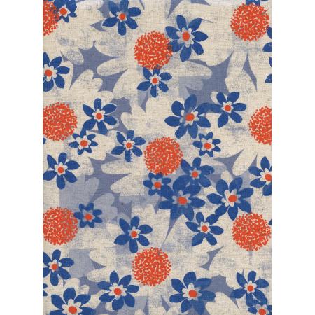 Daisy Fields - Blue CANVAS Fabric