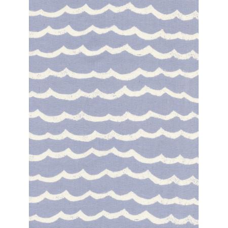 Waves - Fog Unbleached Cotton Fabric