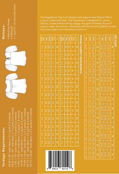 Sagebrush Top - Printed Pattern